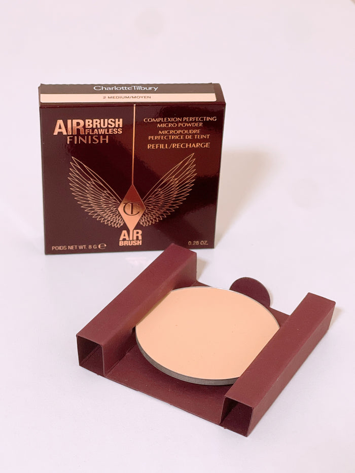 Charlotte TIlbury airbrush flawless finish powder refill shade medium 8g (full size)